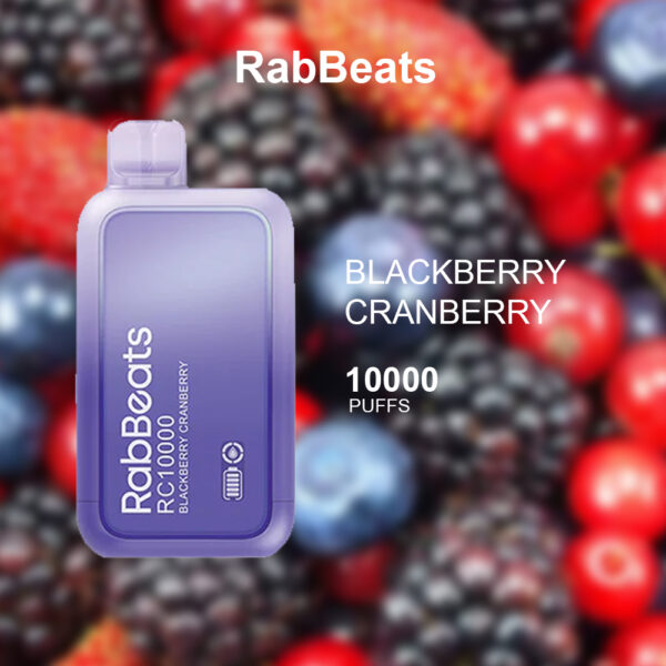 RABBEATS BAR BLACKBERRY CRANBERRY – 10,000 PUFFS